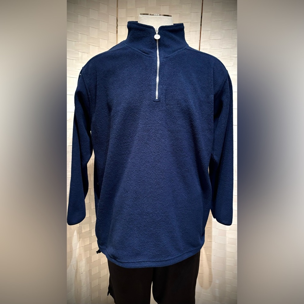 CHAMPS SPORT NAVY 1/4”ZIP FLEECE MEN’S TOP SIZE XL
